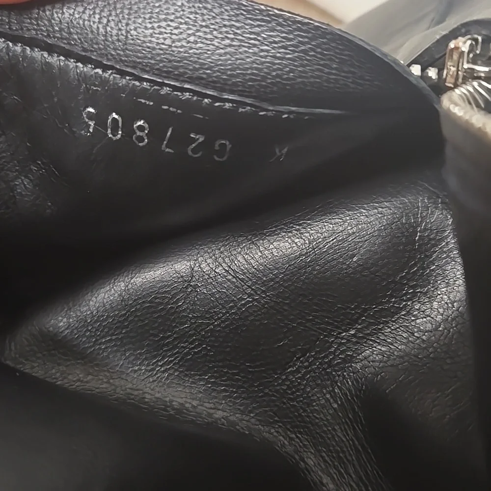 CHANEL - 14B CC Black Leather Buckle Moto Biker Boots - 37